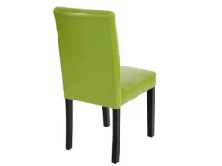 Chaise De Salle à Manger Littau Similicuir (lot De 6),simili-cuir, Vert, Pieds Foncés -Meilleur Meubles Magasin chaise 23682365