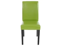 Chaise De Salle à Manger Littau Similicuir (lot De 6),simili-cuir, Vert, Pieds Foncés -Meilleur Meubles Magasin chaise 23682367