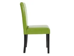 Chaise De Salle à Manger Littau Similicuir (lot De 6),simili-cuir, Vert, Pieds Foncés -Meilleur Meubles Magasin chaise 23682369