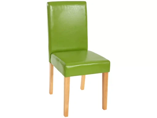 Chaise De Salle à Manger Littau Similicuir (lot De 6),simili-cuir, Vert, Pieds Clairs -Meilleur Meubles Magasin chaise 23682505