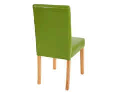 Chaise De Salle à Manger Littau Similicuir (lot De 6),simili-cuir, Vert, Pieds Clairs -Meilleur Meubles Magasin chaise 23682509