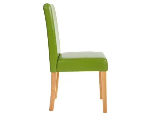 Chaise De Salle à Manger Littau Similicuir (lot De 6),simili-cuir, Vert, Pieds Clairs -Meilleur Meubles Magasin chaise 23682511