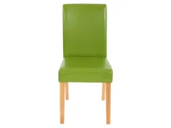 Chaise De Salle à Manger Littau Similicuir (lot De 6),simili-cuir, Vert, Pieds Clairs -Meilleur Meubles Magasin chaise 23682513