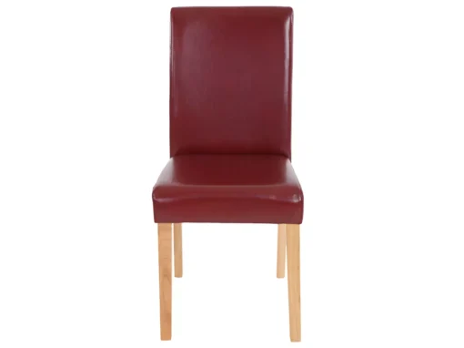 Chaise De Salle à Manger Littau Similicuir (lot De 2),simili-cuir, Brun Rouge, Pieds Clairs -Meilleur Meubles Magasin chaise 23689431