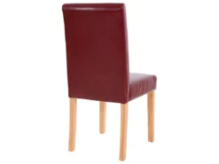 Chaise De Salle à Manger Littau Similicuir (lot De 2),simili-cuir, Brun Rouge, Pieds Clairs -Meilleur Meubles Magasin chaise 23689433
