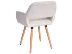 Chaise De Salle à Manger MCW-A50 II (lot De 6),tissu, Crème/gris -Meilleur Meubles Magasin chaise 23689929