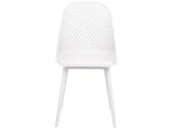 Lot De 4 Chaises De Salle à Manger Blanches EMORY -Meilleur Meubles Magasin chaise 23826317