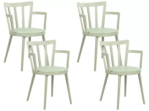 Lot De 4 Chaises De Salle à Manger Vertes MORILL -Meilleur Meubles Magasin chaise 23826431