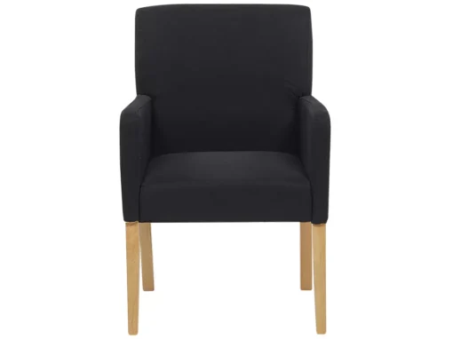 Chaise De Salle à Manger En Tissu Noir ROCKEFELLER -Meilleur Meubles Magasin chaise 23878565