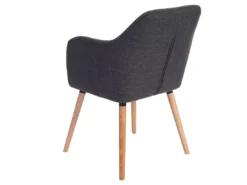Chaise De Salle à Manger Vaasa T381,tissu, Gris -Meilleur Meubles Magasin chaise 24176643