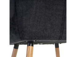 Chaise De Salle à Manger Vaasa T381,tissu, Gris -Meilleur Meubles Magasin chaise 24176645