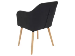 Chaise De Salle à Manger Vaasa T381 (lot De 6),tissu, Gris Foncé -Meilleur Meubles Magasin chaise 24193143