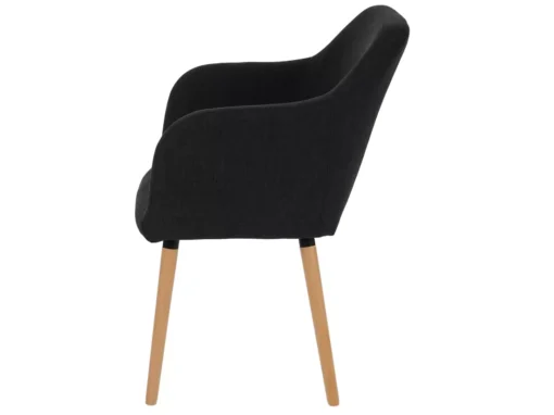 Chaise De Salle à Manger Vaasa T381 (lot De 6),tissu, Gris Foncé -Meilleur Meubles Magasin chaise 24193145
