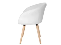 Chaise De Salle à Manger Vaasa T633 (lot De 6),similicuir, Blanc -Meilleur Meubles Magasin chaise 24193339