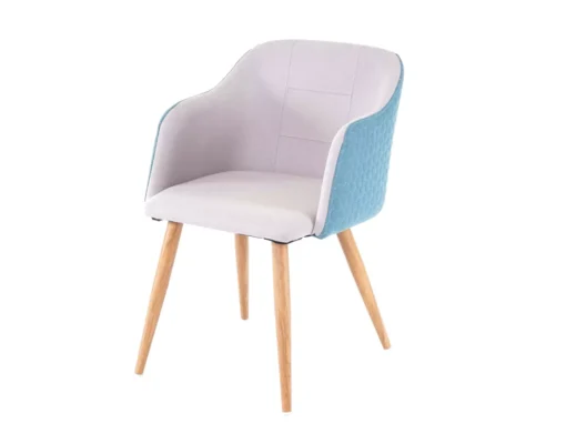 Chaise De Salle à Manger MCW-D71,gris Clair-turquoise -Meilleur Meubles Magasin chaise 24193521