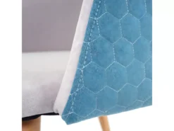Chaise De Salle à Manger MCW-D71,gris Clair-turquoise -Meilleur Meubles Magasin chaise 24193531