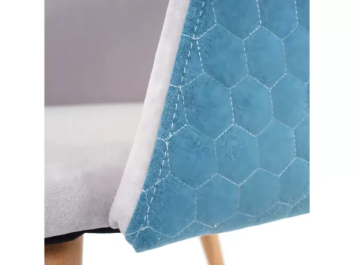 Chaise De Salle à Manger MCW-D71,gris Clair-turquoise -Meilleur Meubles Magasin chaise 24193531