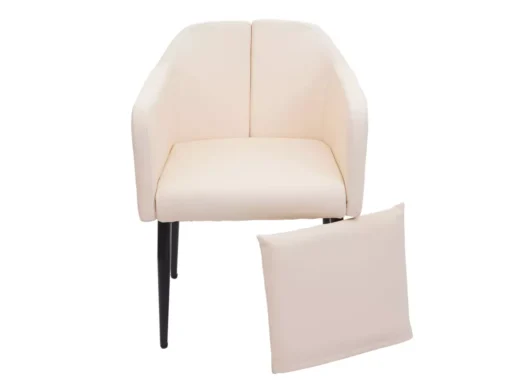 Chaise De Salle à Manger MCW-H93,similicuir Crème-beige -Meilleur Meubles Magasin chaise 24194237