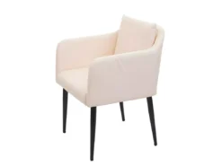 Chaise De Salle à Manger MCW-H93,similicuir Crème-beige -Meilleur Meubles Magasin chaise 24194239