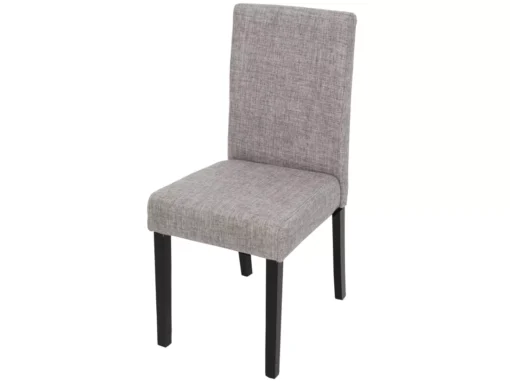 Chaise De Salle à Manger Littau Schriftzug,gris, Pieds Foncés -Meilleur Meubles Magasin chaise 24194729