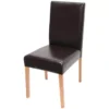 Chaise De Salle à Manger Littau,marron, Pieds Clairs -Meilleur Meubles Magasin chaise 24195933