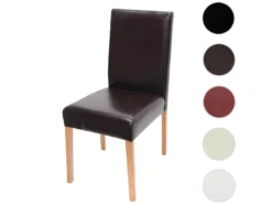 Chaise De Salle à Manger Littau,marron, Pieds Clairs -Meilleur Meubles Magasin chaise 24195937