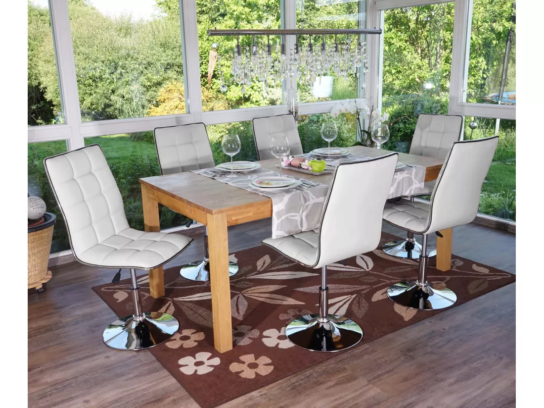 Chaise De Salle à Manger MCW-C41 (lot De 6),blanc 3 Chaise De Salle à Manger MCW-C41 (lot De 6),blanc