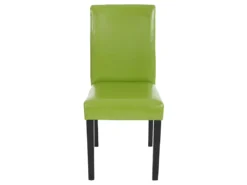 Chaise De Salle à Manger Littau (lot De 4),simili-cuir, Vert, Pieds Foncés -Meilleur Meubles Magasin chaise 24196357