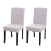 Chaise De Salle à Manger Littau (lot De 2),textile, Beige Crème, Pieds Foncés -Meilleur Meubles Magasin chaise 24196957