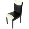 Chaise De Salle à Manger Littau,noir/blanc, Pieds Foncés -Meilleur Meubles Magasin chaise 24197237