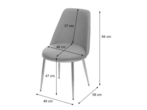 Chaise De Salle à Manger MCW-H28 (lot De 2),gris, Pieds Noirs, Velours -Meilleur Meubles Magasin chaise 24197267