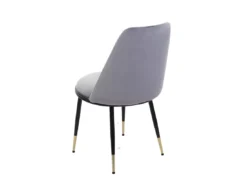 Chaise De Salle à Manger MCW-H28 (lot De 2),gris, Pieds Noirs, Velours -Meilleur Meubles Magasin chaise 24197271