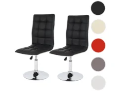 Chaise De Salle à Manger MCW-C41 (lot De 2),noir -Meilleur Meubles Magasin chaise 24197341