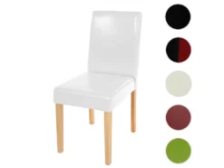 Chaise De Salle à Manger Littau,blanc, Pieds Clairs -Meilleur Meubles Magasin chaise 24197449