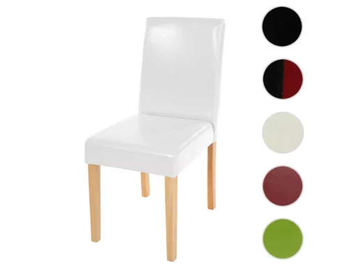 Chaise De Salle à Manger Littau,blanc, Pieds Clairs -Meilleur Meubles Magasin chaise 24197449