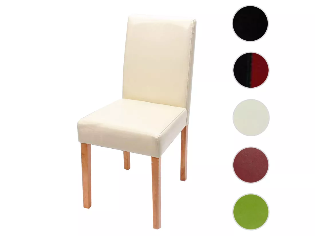 Chaise De Salle à Manger Littau,crème, Pieds Clairs 5 Chaise De Salle à Manger Littau,crème, Pieds Clairs – Image 3