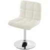 Chaise De Salle à Manger Cadiz, Pivotante,simili Cuir Blanc Base Chromée -Meilleur Meubles Magasin chaise 24197771
