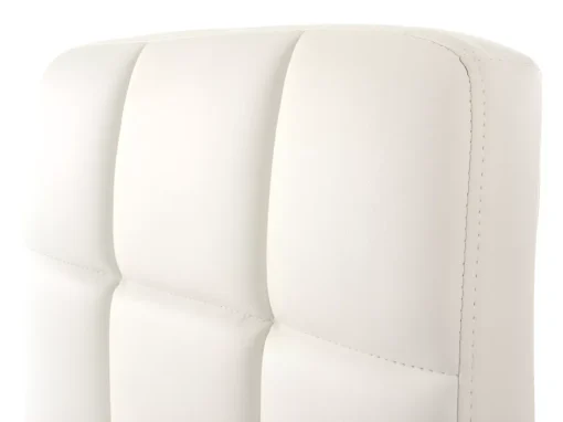 Chaise De Salle à Manger Cadiz, Pivotante,simili Cuir Blanc Base Chromée -Meilleur Meubles Magasin chaise 24197779