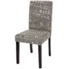 Chaise De Salle à Manger Littau Schriftzug,écriture Gris, Pieds Foncés -Meilleur Meubles Magasin chaise 24197849
