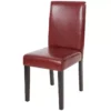 Chaise De Salle à Manger Littau,rouge-brun, Pieds Foncés -Meilleur Meubles Magasin chaise 24198099