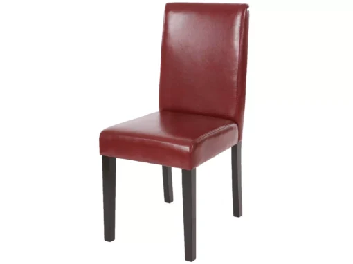 Chaise De Salle à Manger Littau,rouge-brun, Pieds Foncés -Meilleur Meubles Magasin chaise 24198099