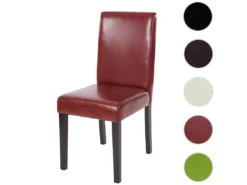Chaise De Salle à Manger Littau,rouge-brun, Pieds Foncés -Meilleur Meubles Magasin chaise 24198105