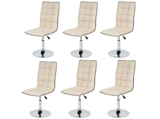 Chaise De Salle à Manger MCW-C41 (lot De 6),crème -Meilleur Meubles Magasin chaise 24198109