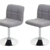 Chaise De Salle à Manger Cadiz (lot De 2),Gris Clair -Meilleur Meubles Magasin chaise 24198271
