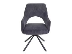 Chaise De Salle à Manger MCW-K3,cord – Gris Foncé -Meilleur Meubles Magasin chaise 24279593