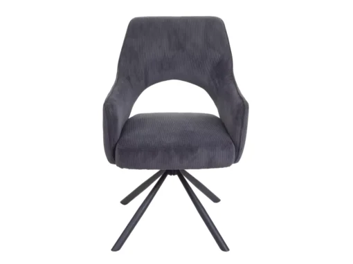 Chaise De Salle à Manger MCW-K3,cord – Gris Foncé -Meilleur Meubles Magasin chaise 24279593
