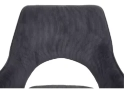 Chaise De Salle à Manger MCW-K3,cord – Gris Foncé -Meilleur Meubles Magasin chaise 24279599