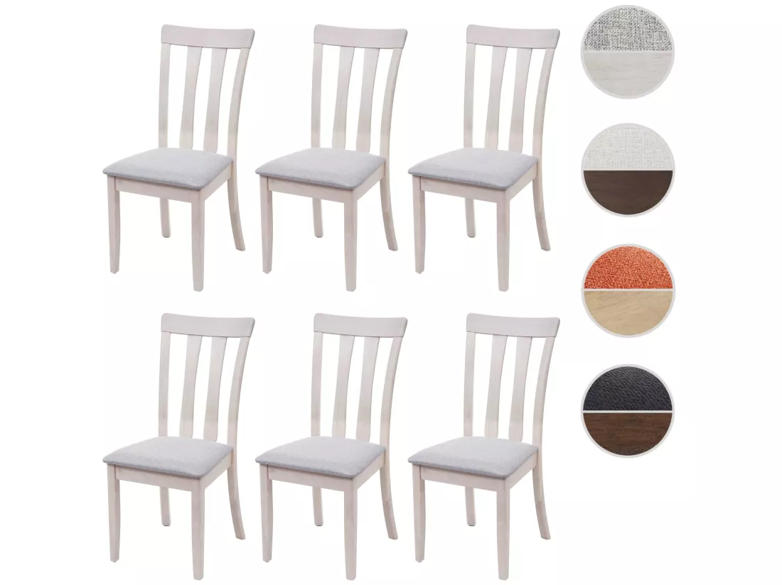 Chaise De Salle à Manger MCW-G46 (lot De 6),châssis Clair, Gris 11 Chaise De Salle à Manger MCW-G46 (lot De 6),châssis Clair, Gris – Image 9