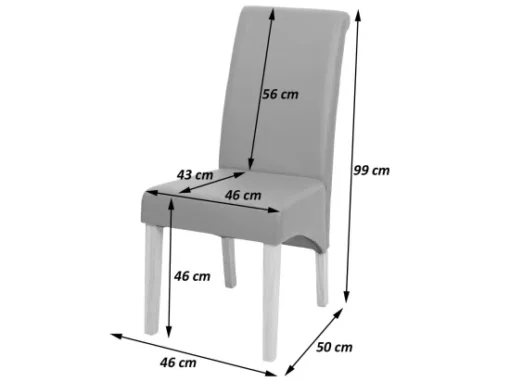Chaise De Salle à Manger Cesena (lot De 2),similicuir Mat, Rouge, Pieds Clairs -Meilleur Meubles Magasin chaise 24289151