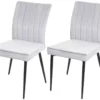 Chaise De Salle à Manger MCW-K16 (lot De 2),gris Clair -Meilleur Meubles Magasin chaise 24289323